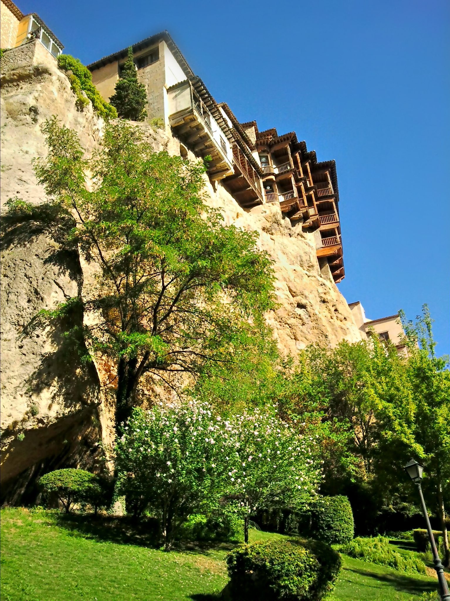 Real photograph of Cuenca's Hanging Houses